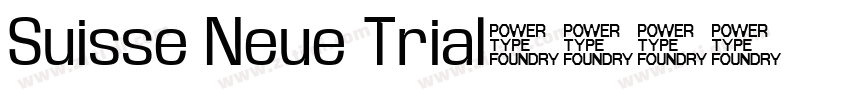 Suisse Neue Trial字体转换